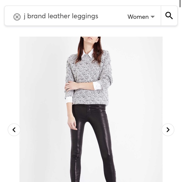 JBrand leather leggings with zipper - Picture 6 of 14